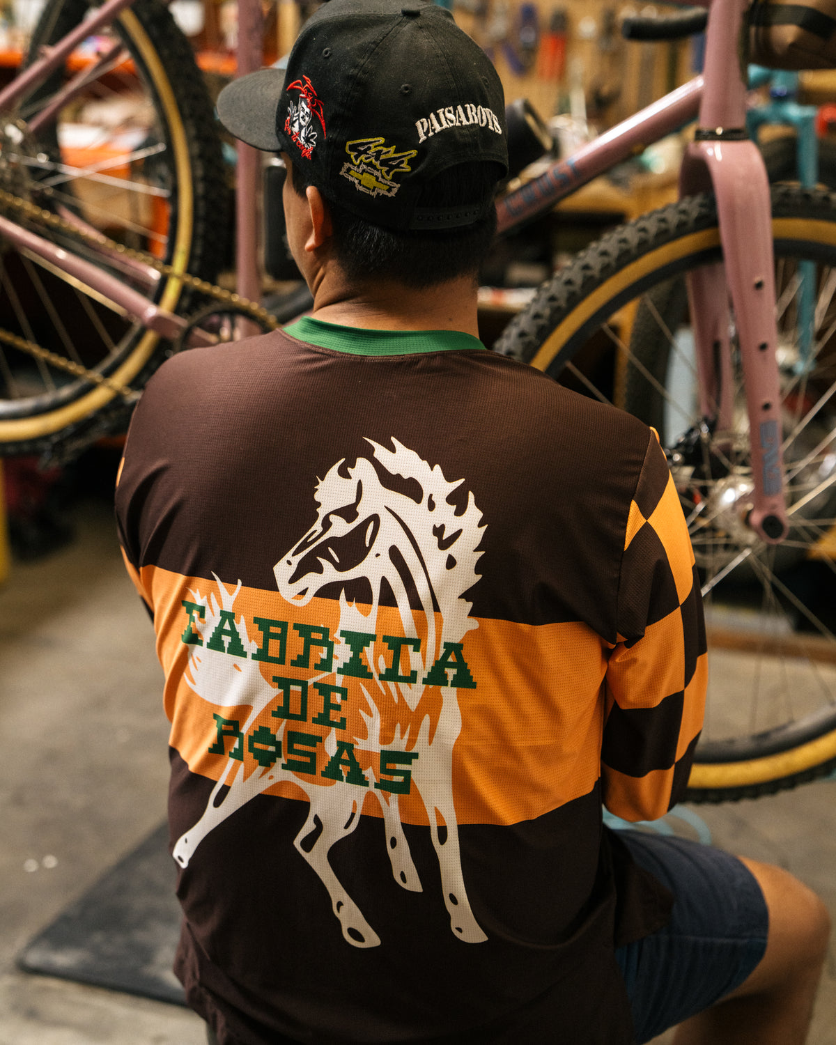 FABRICA X CRUST - VIRGIL LONG SLEEVE TECH TEE - PEACH