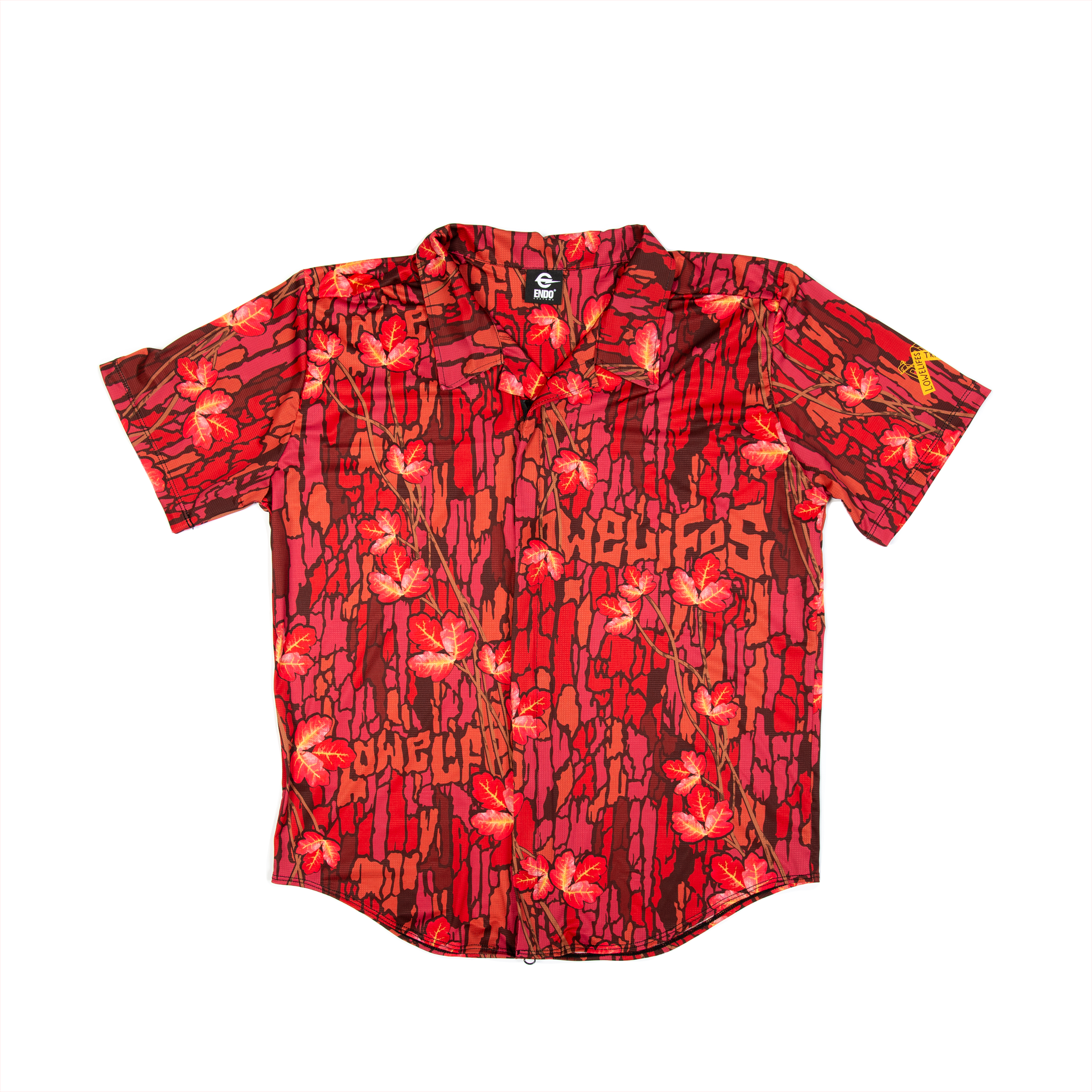 LOWELIFES - RAYMOND ZIP ALOHA - RED – Endo Customs LOWELIFES - RAYMOND ZIP ALOHA - RED – Endo Customs