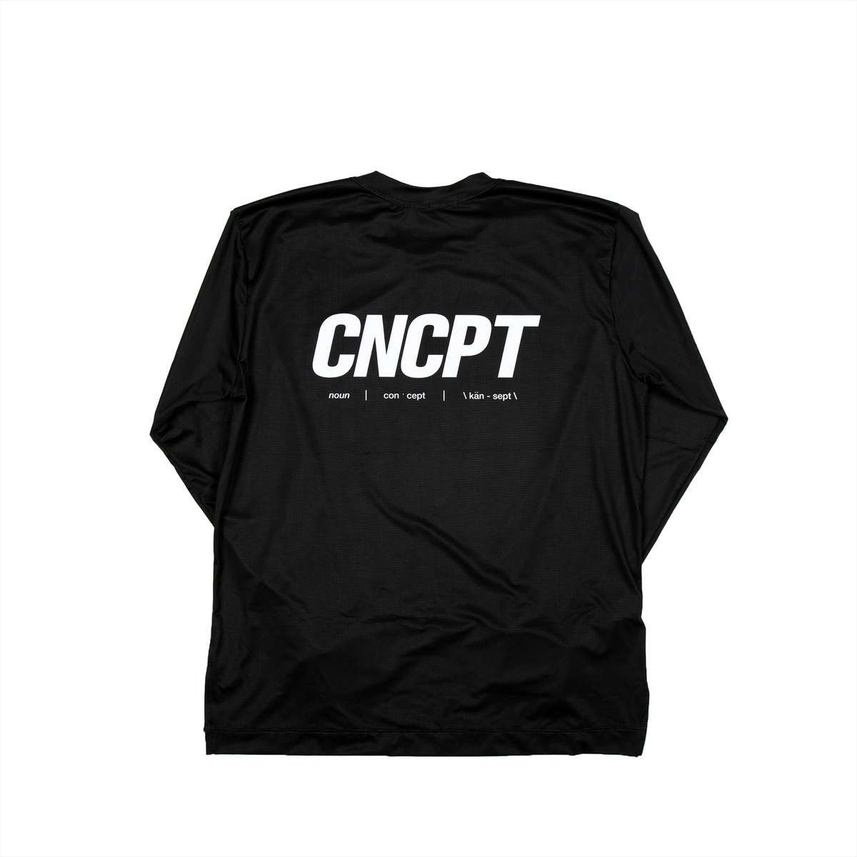 CNCPT - OG - VIRGIL LONG SLEEVE TECH TEE - BLACK