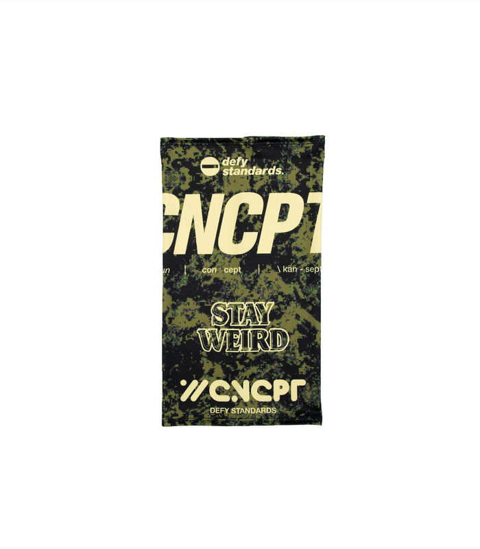 CNCPT - PIXEL CAMO - NECK GAITER - GREEN