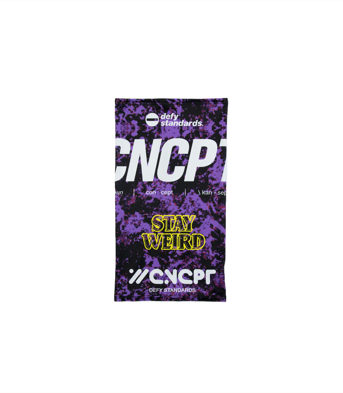 CNCPT - PIXEL CAMO - NECK GAITER - PURPLE